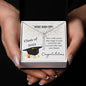 Vertical Name Necklace with Message Card | Graduation 2023 | Funny Graduation Gift for Her
