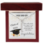 Vertical Name Necklace with Message Card | Graduation 2023 | Funny Graduation Gift for Her
