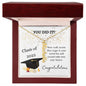 Vertical Name Necklace with Message Card | Graduation 2023 | Funny Graduation Gift for Her