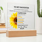 Square Acrylic Plaque | For My Daughter | Gift For Daughter