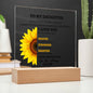Square Acrylic Plaque | For My Daughter | Gift For Daughter