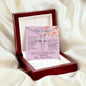 CZ Cross Necklace | To My Beautiful Fiancé | To My Future Wife