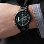 Customizable Engraved Black Chronograph Watch | Gift for My Lover | Gift for My Man