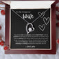 Forever Love Necklace | To My Gorgeous Wife | Valentine's Day Gift | Gift for My Love | Gifts of Love | Heart Necklace | Forever Love