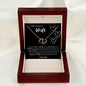 Everlasting Love | To My Wife | Valentine's Day Gift | To My Gorgeous Wife | Gift of Love | Heart Necklace | Gold & Diamond Heart Necklace