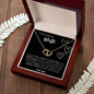Everlasting Love | To My Wife | Valentine's Day Gift | To My Gorgeous Wife | Gift of Love | Heart Necklace | Gold & Diamond Heart Necklace
