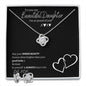 Love Knot & Earring Set | Valentine's Day Gift For My Daughter | Gift for My Daughter | To My Beautiful Daughter | Gifts of Love