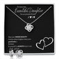 Love Knot & Earring Set | Valentine's Day Gift For My Daughter | Gift for My Daughter | To My Beautiful Daughter | Gifts of Love