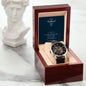 Men's Openwork Watch with Mahogany Box | Gift For Him | Gift for Husband
