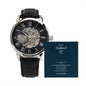 Men's Openwork Watch with Mahogany Box | Gift For Him | Gift for Husband