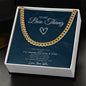 Cuban Link Chain | To My Boo Thang | Gift for Him | Gift for My Man | Gift for My Boo