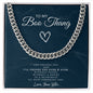 Cuban Link Chain | To My Boo Thang | Gift for Him | Gift for My Man | Gift for My Boo