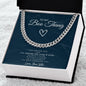 Cuban Link Chain | To My Boo Thang | Gift for Him | Gift for My Man | Gift for My Boo