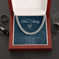 Cuban Link Chain | To My Boo Thang | Gift for Him | Gift for My Man | Gift for My Boo