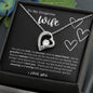 Forever Love Necklace | To My Gorgeous Wife | Valentine's Day Gift | Gift for My Love | Gifts of Love | Heart Necklace | Forever Love