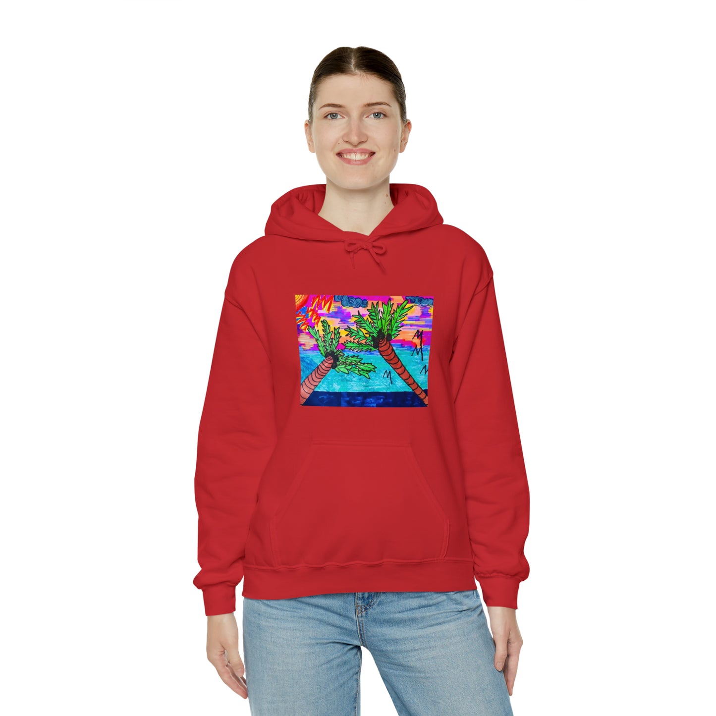 PALM TREES & VITAMIN SEA Heavy Blend™ Hooded Sweatshirt