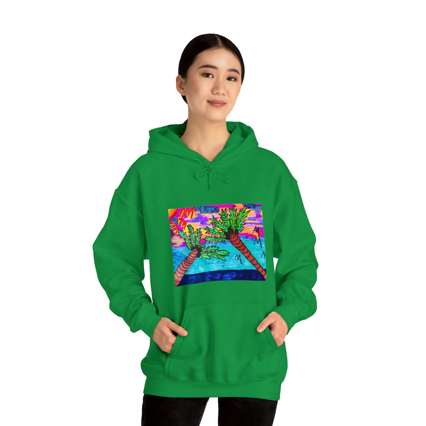 PALM TREES & VITAMIN SEA Heavy Blend™ Hooded Sweatshirt