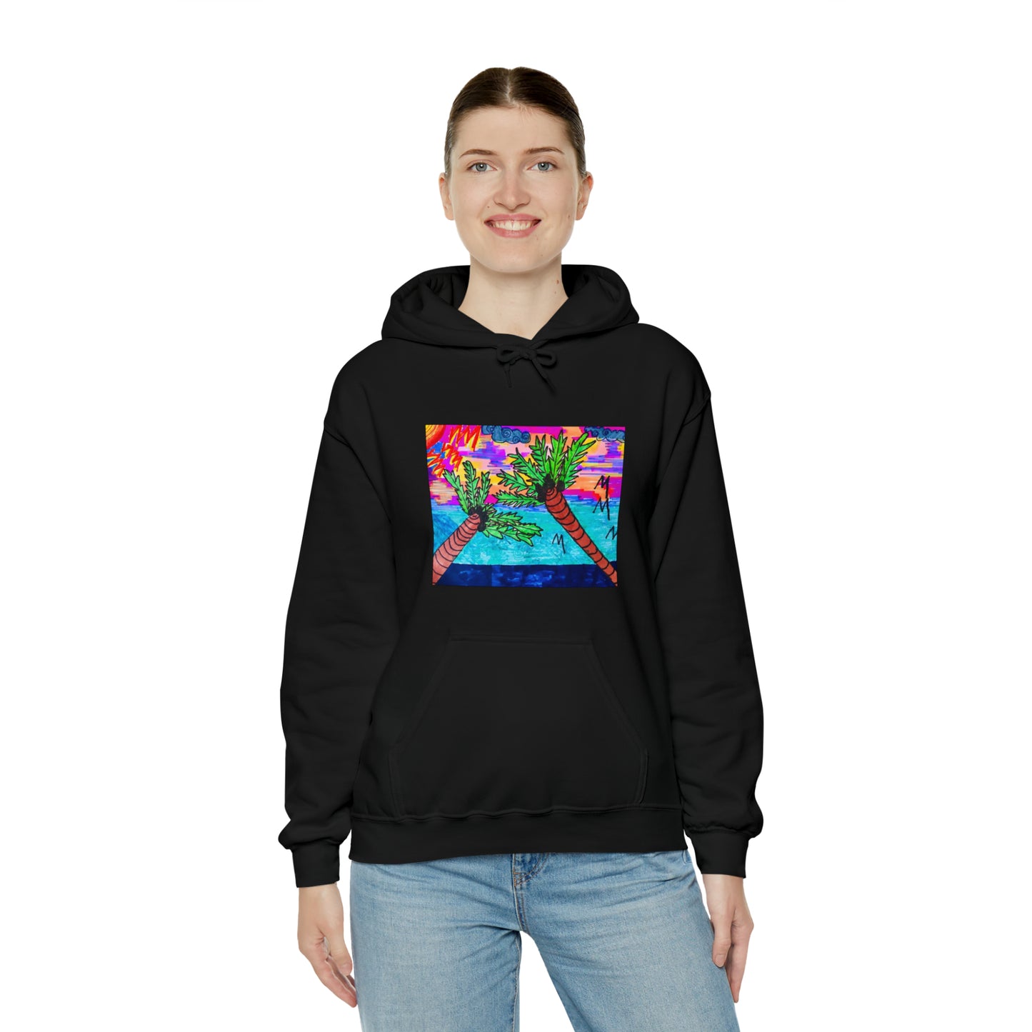 PALM TREES & VITAMIN SEA Heavy Blend™ Hooded Sweatshirt