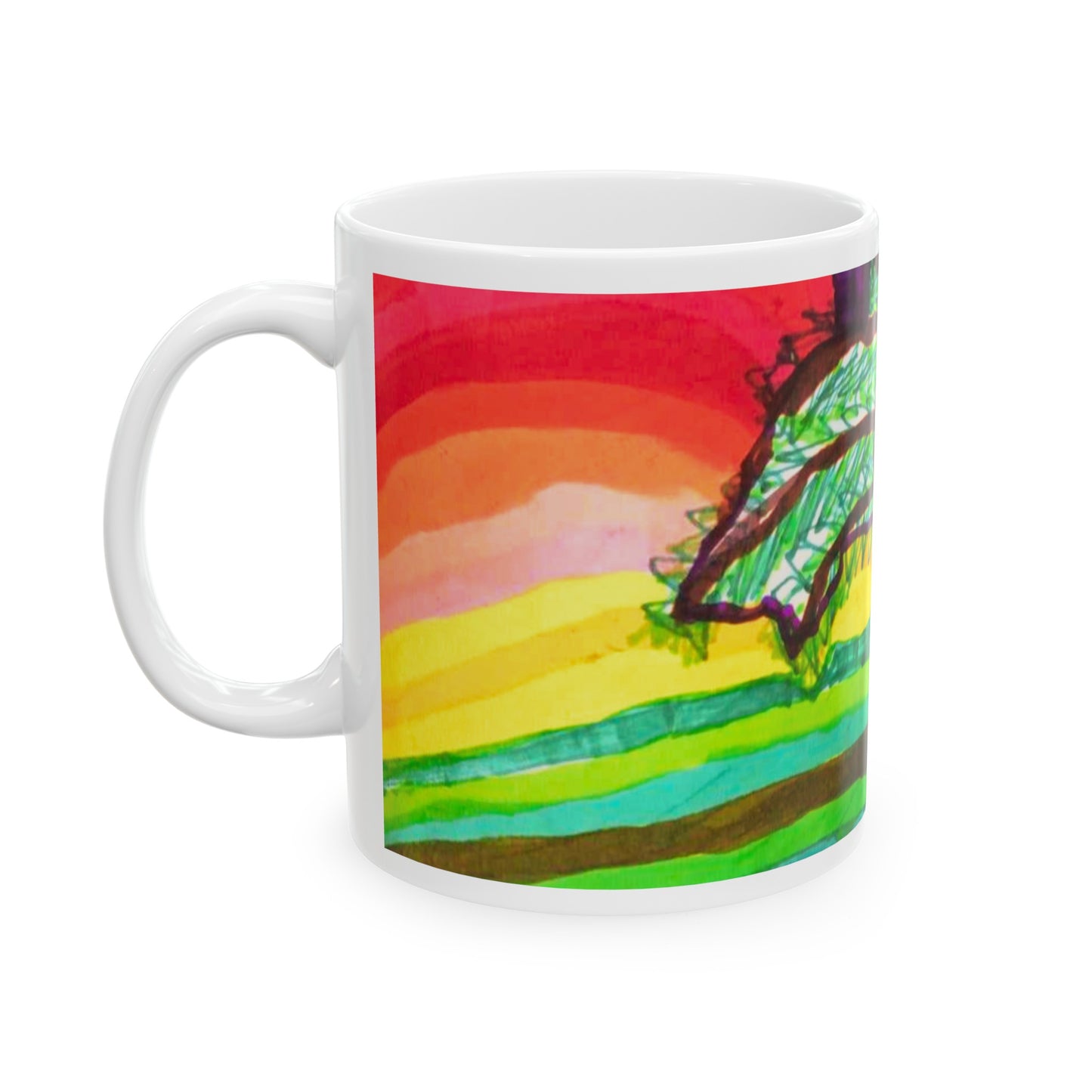 BEAUTIFUL PORTALS TROPICAL MUG | SUPPORT YOUNG ARTISTS | CHILDREN'S ART | CHARITY