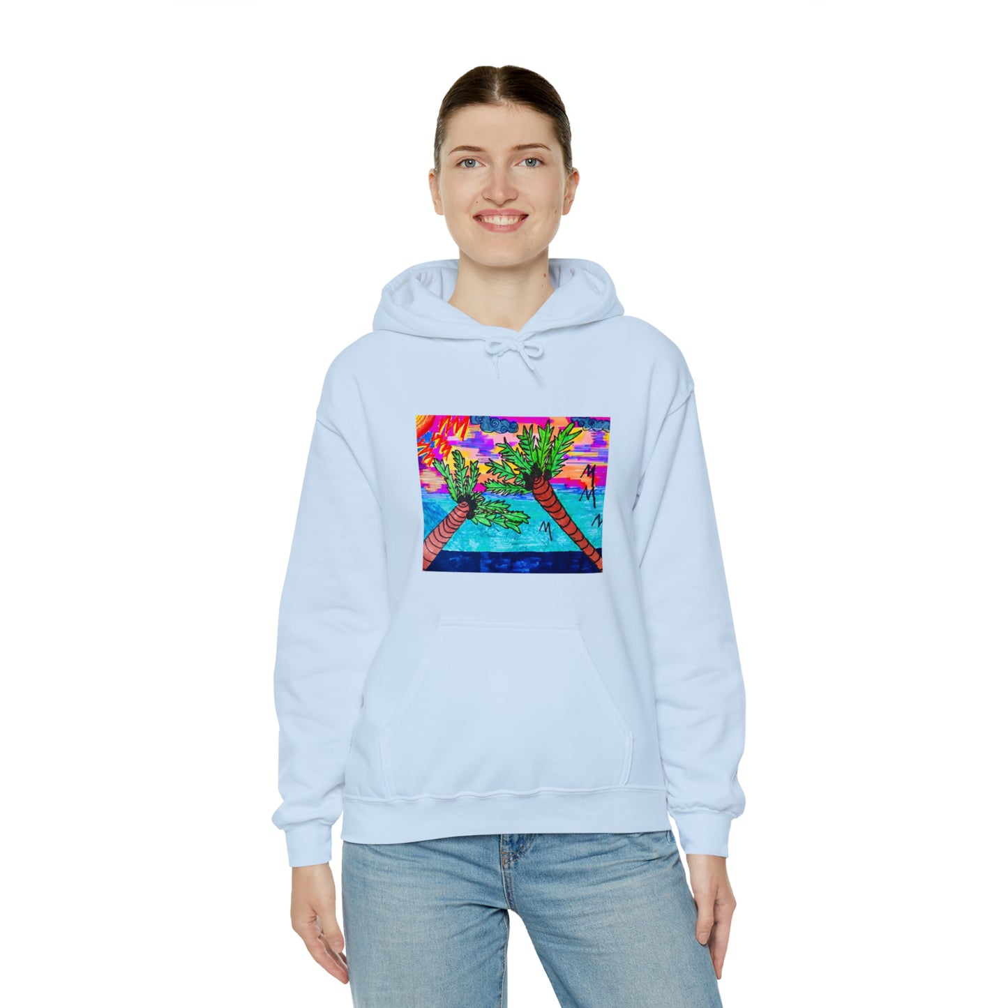 PALM TREES & VITAMIN SEA Heavy Blend™ Hooded Sweatshirt