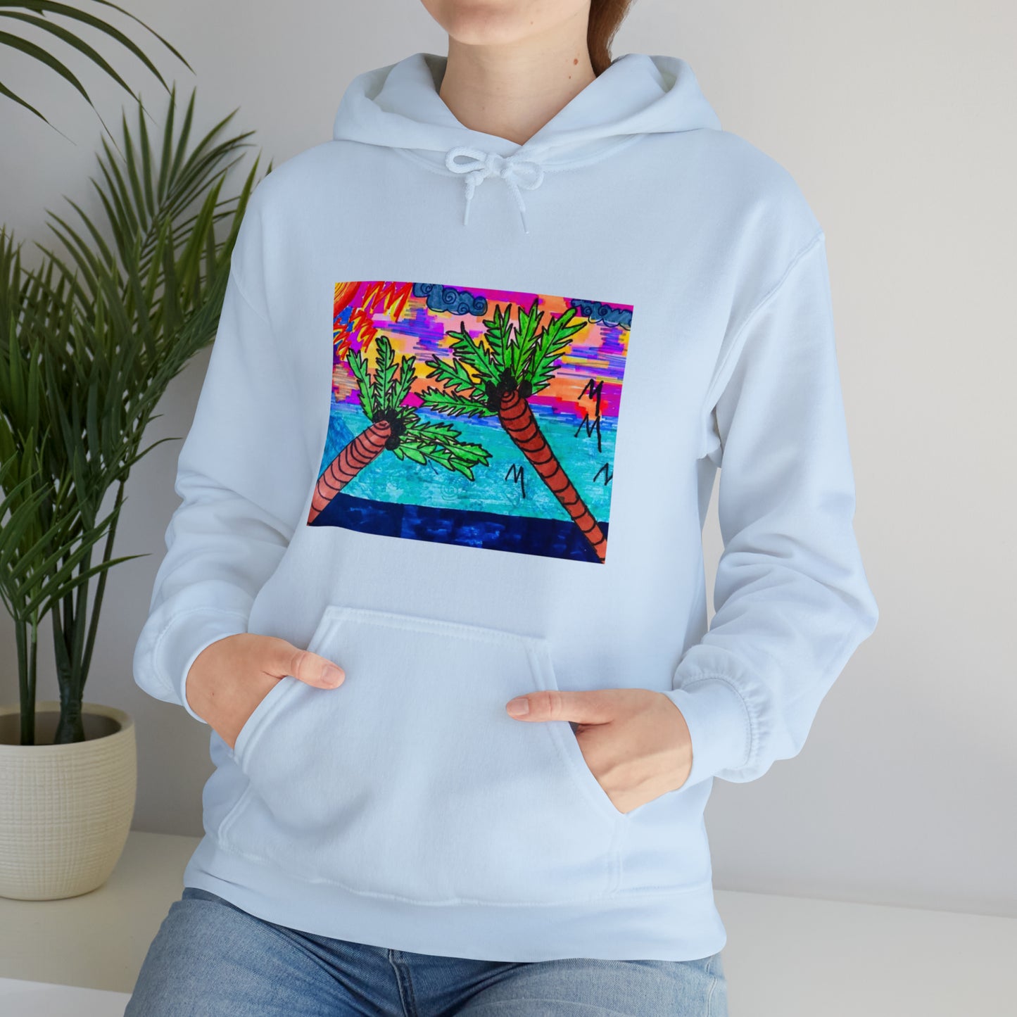 PALM TREES & VITAMIN SEA Heavy Blend™ Hooded Sweatshirt