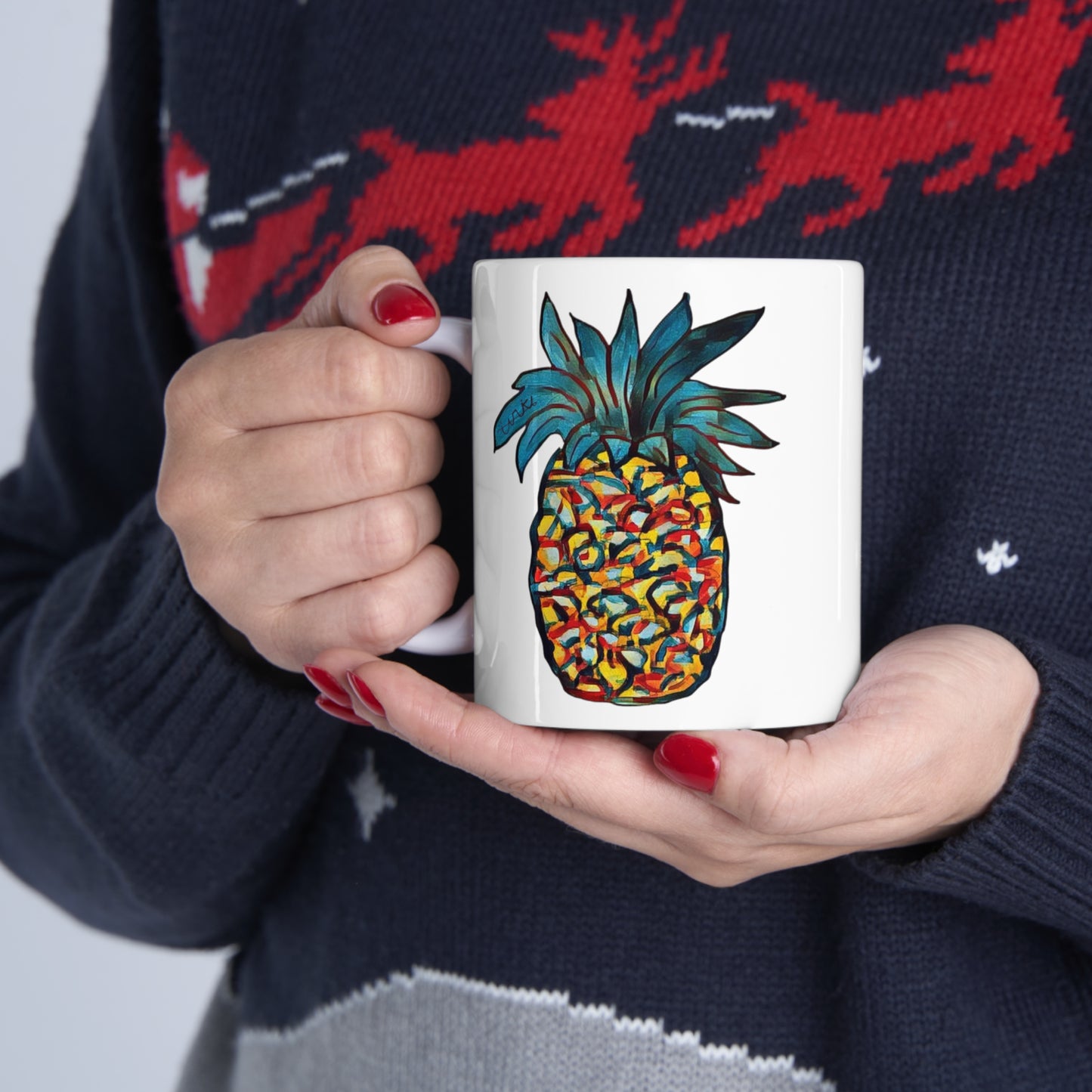 La Piña  by Ikaika Malu Coffee Mug 11oz