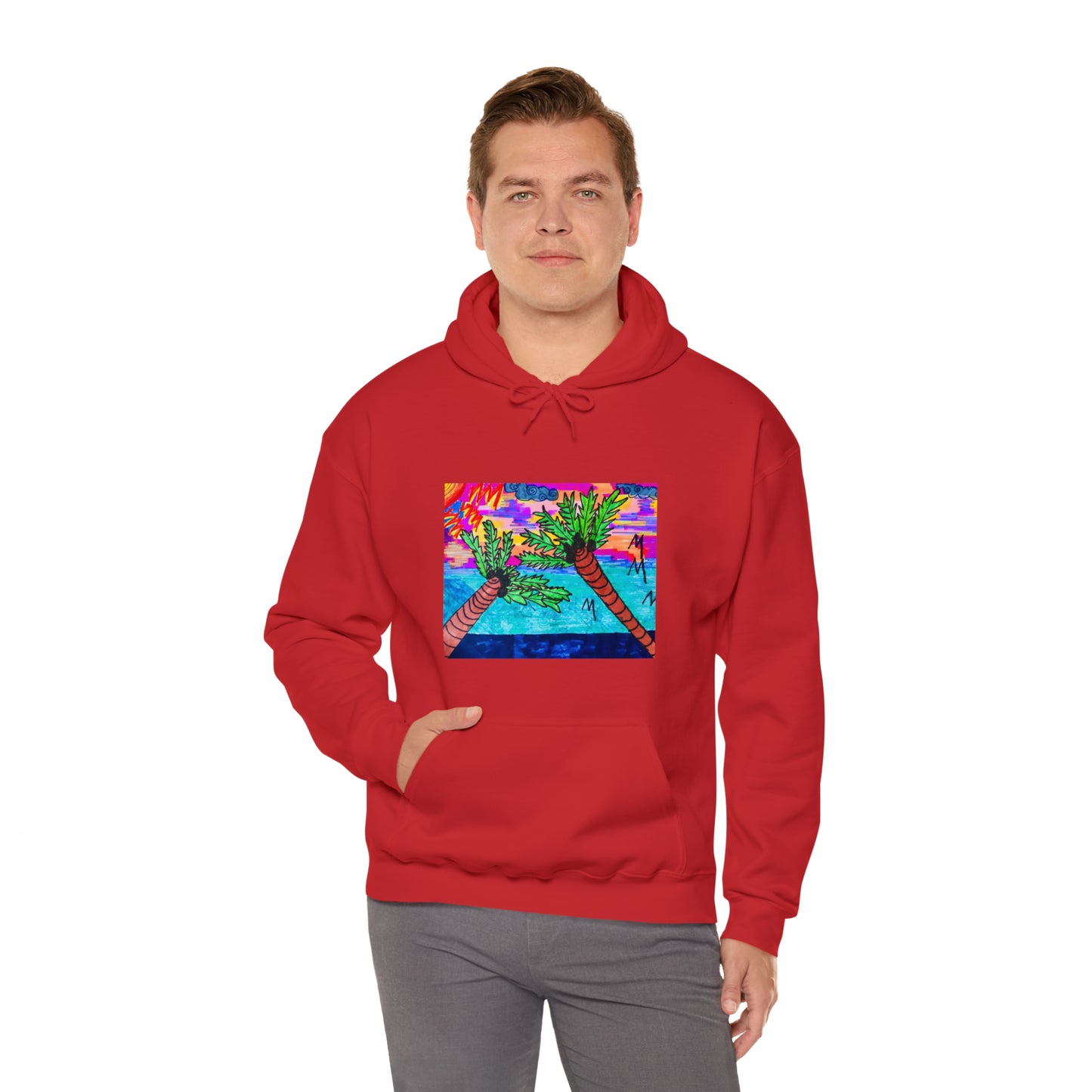 PALM TREES & VITAMIN SEA Heavy Blend™ Hooded Sweatshirt