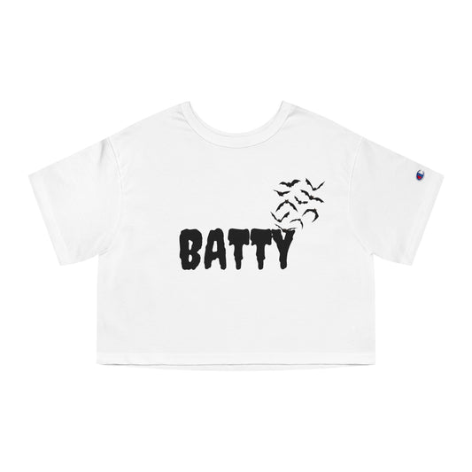 BATTY Champion Cropped Halloween T-Shirt