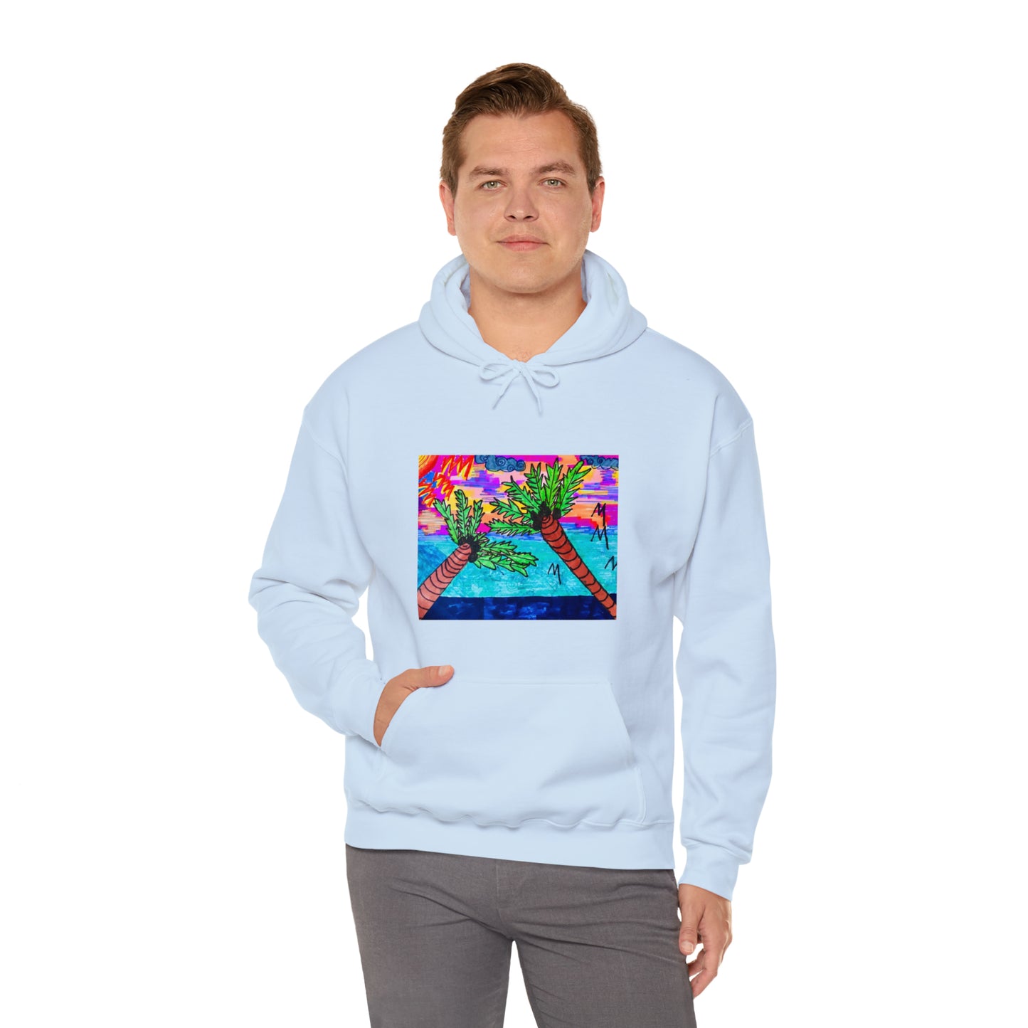 PALM TREES & VITAMIN SEA Heavy Blend™ Hooded Sweatshirt