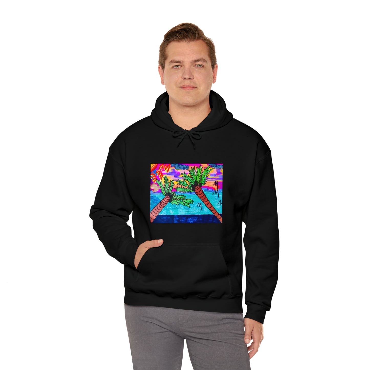 PALM TREES & VITAMIN SEA Heavy Blend™ Hooded Sweatshirt