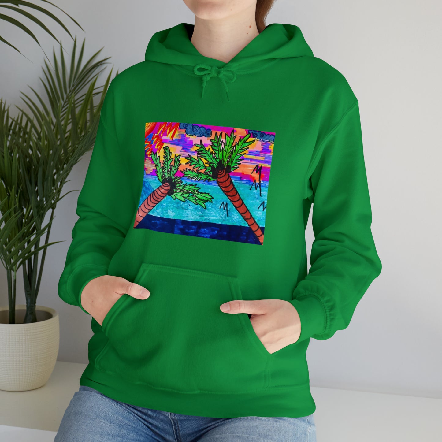 PALM TREES & VITAMIN SEA Heavy Blend™ Hooded Sweatshirt