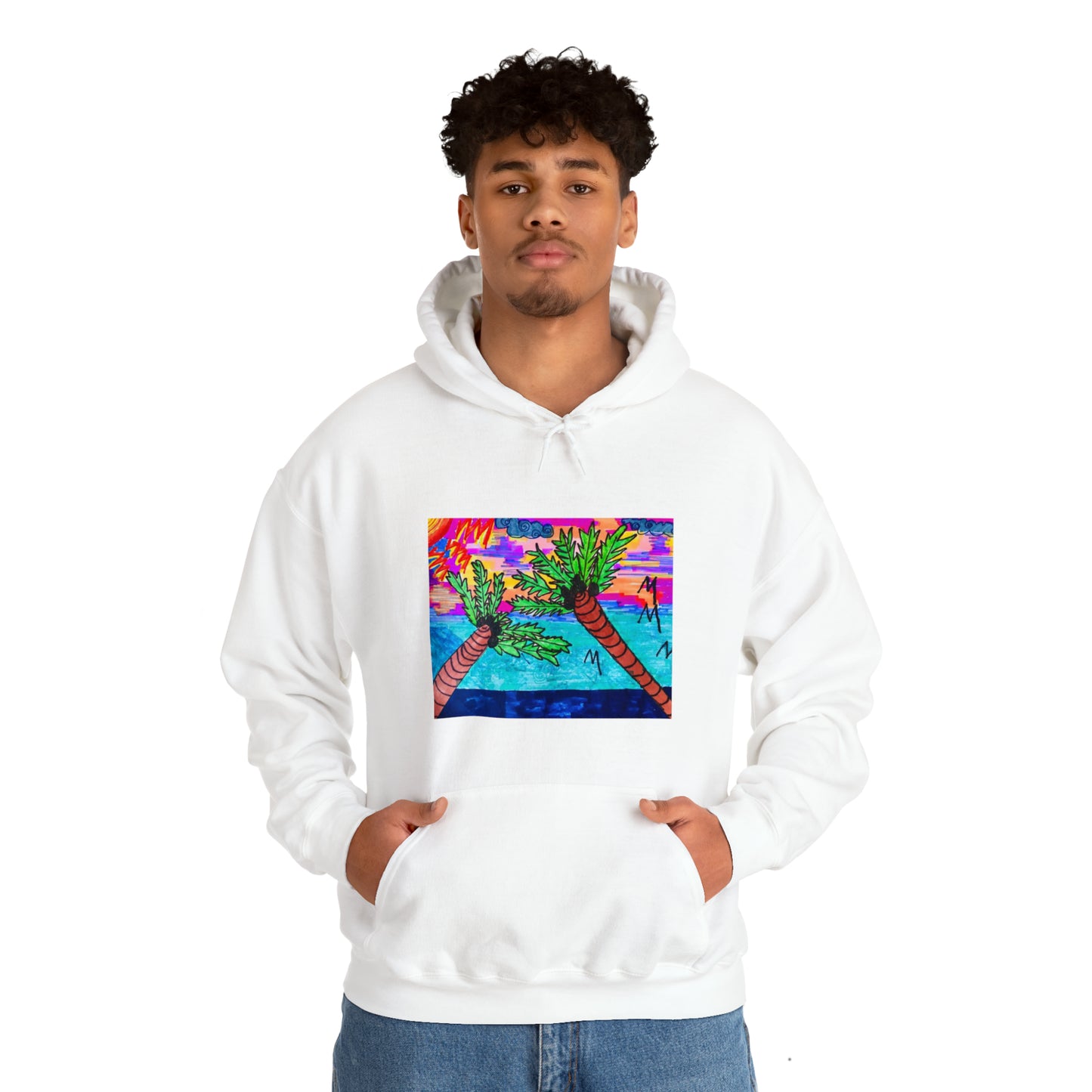 PALM TREES & VITAMIN SEA Heavy Blend™ Hooded Sweatshirt