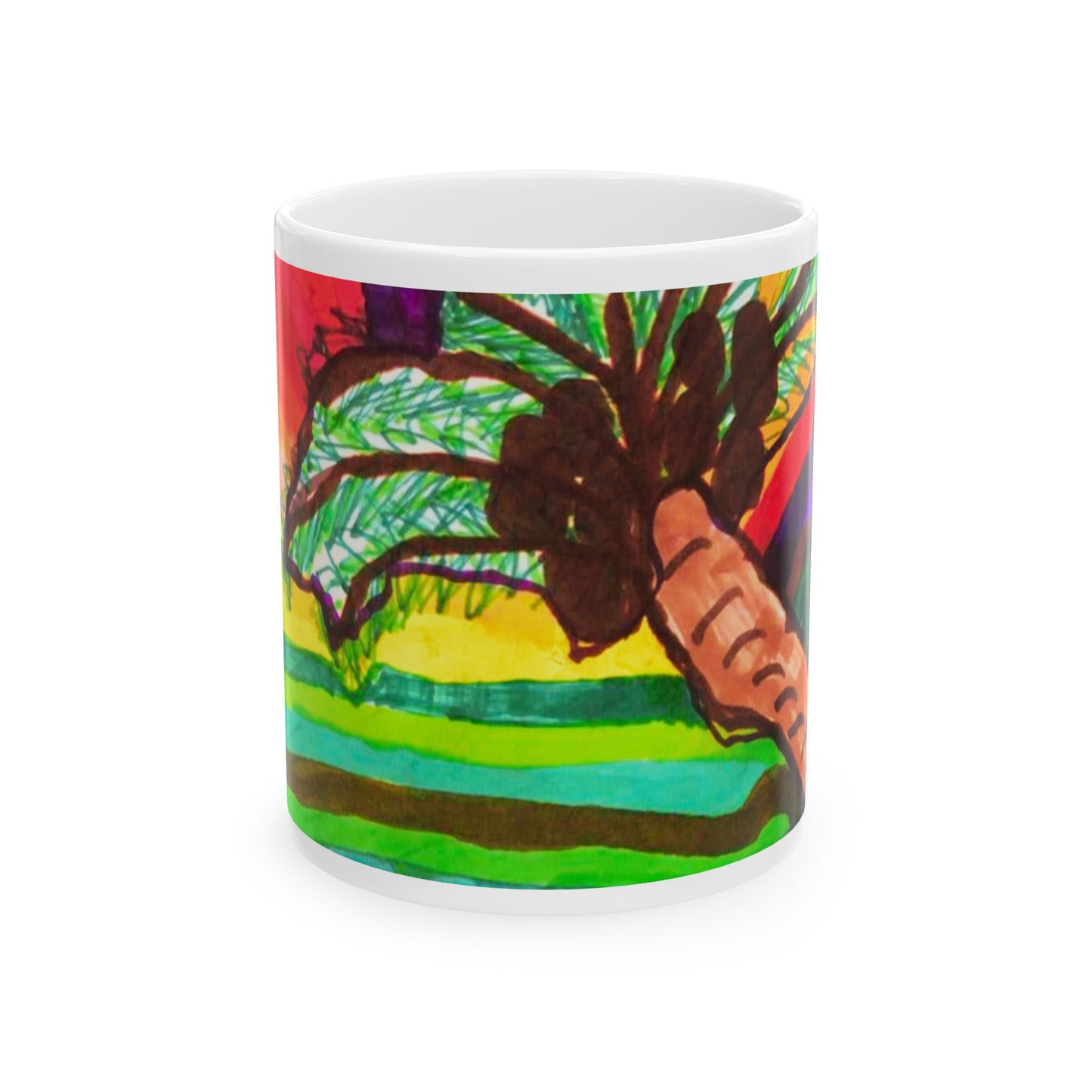 BEAUTIFUL PORTALS TROPICAL MUG | SUPPORT YOUNG ARTISTS | CHILDREN'S ART | CHARITY