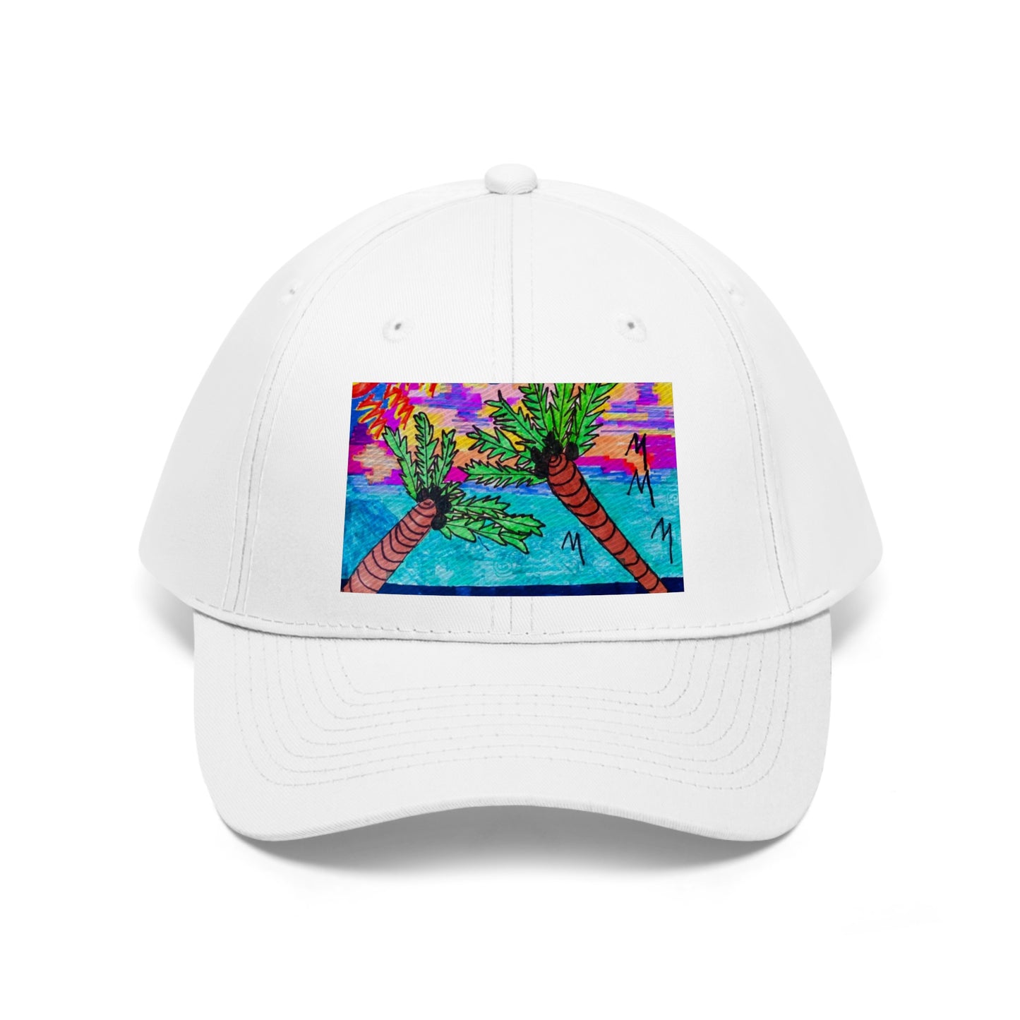 Palm Trees & Vitamin Sea Unisex Twill Hat