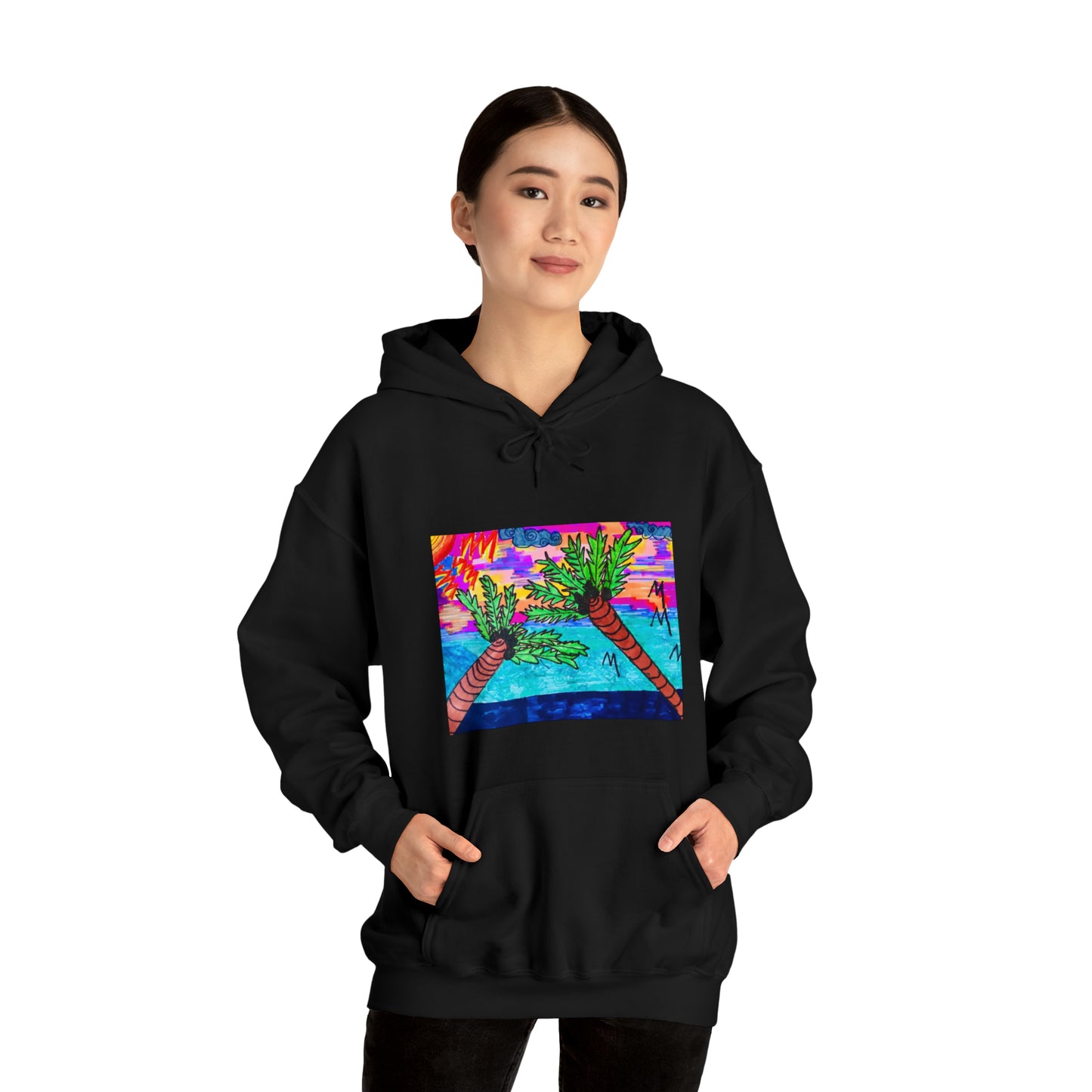 PALM TREES & VITAMIN SEA Heavy Blend™ Hooded Sweatshirt