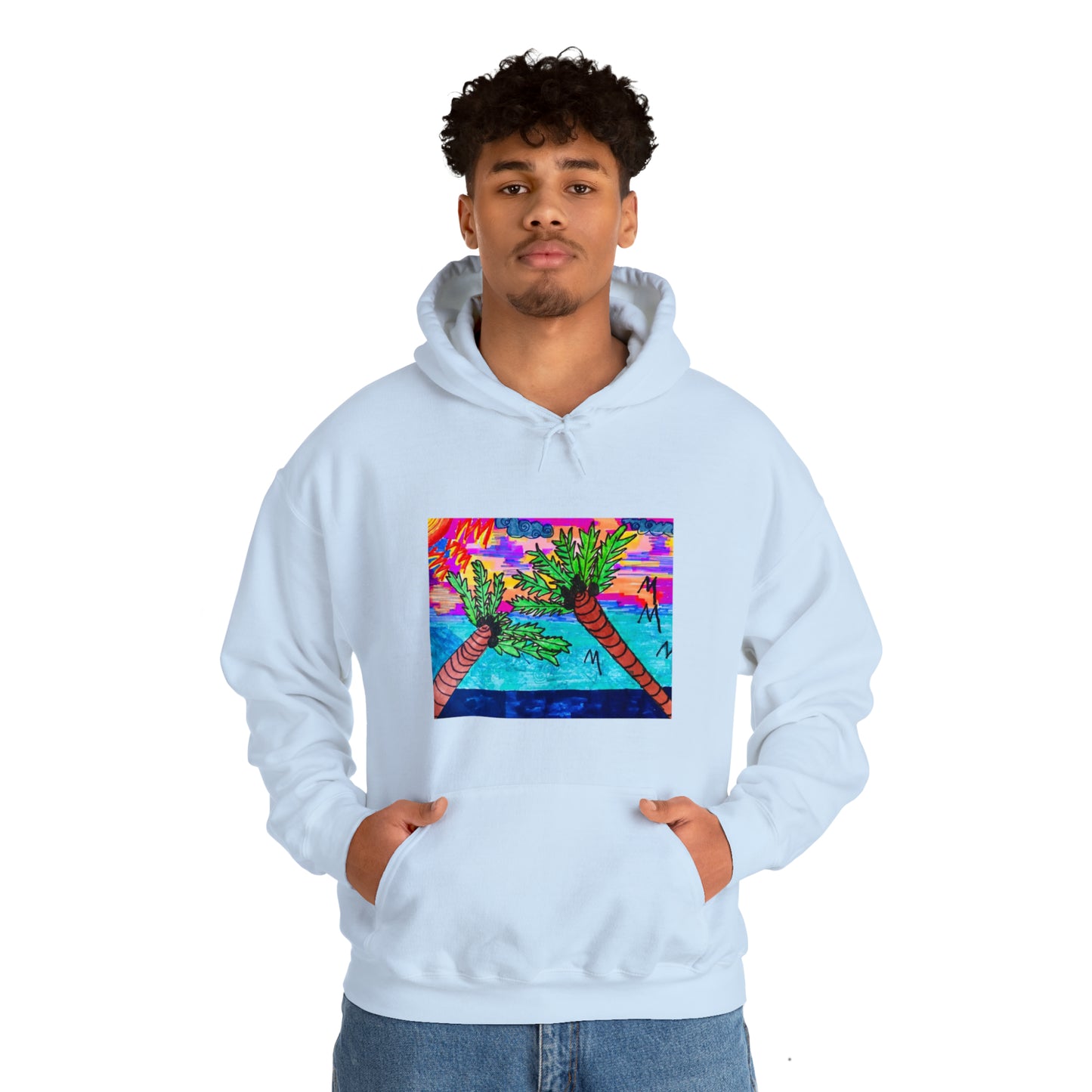 PALM TREES & VITAMIN SEA Heavy Blend™ Hooded Sweatshirt