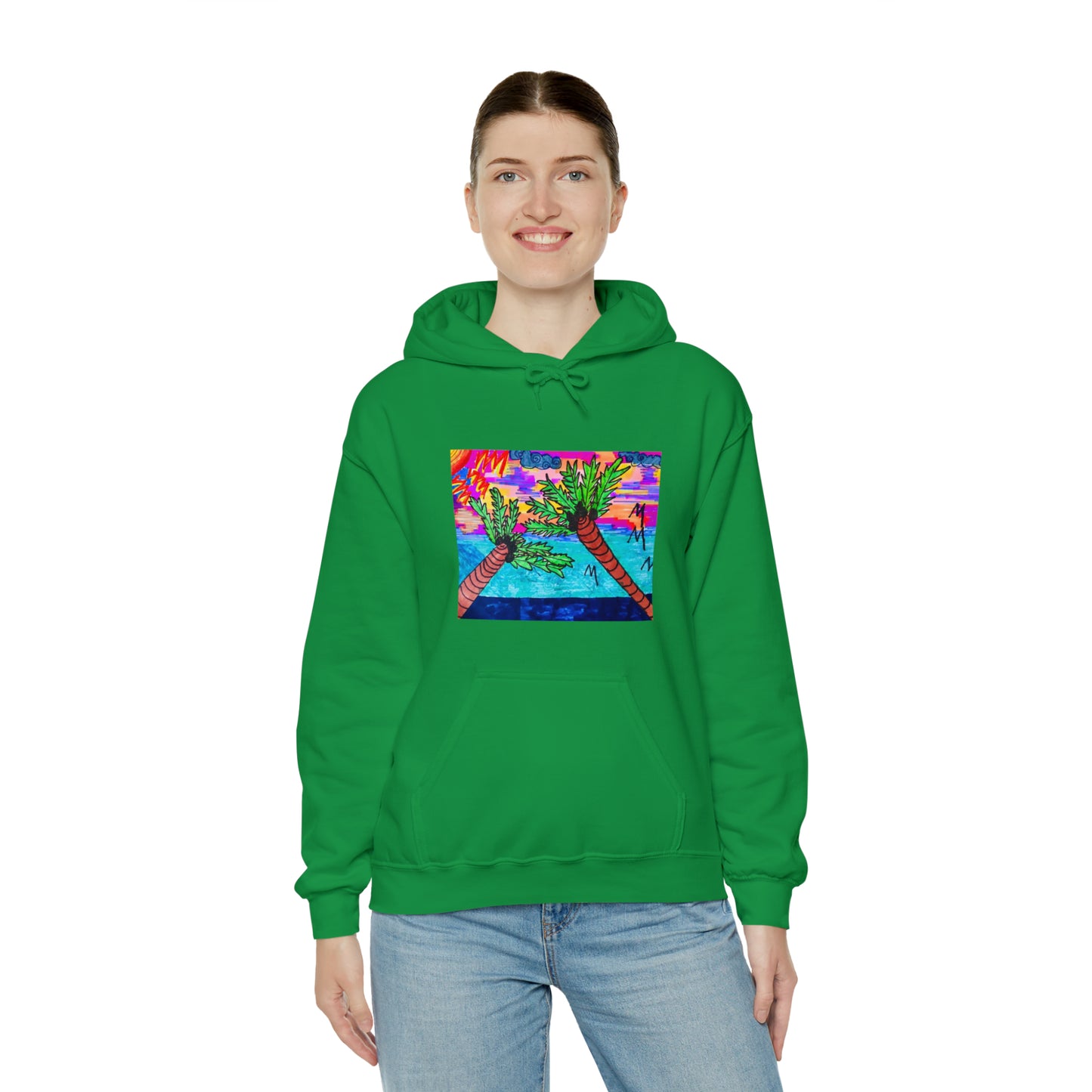 PALM TREES & VITAMIN SEA Heavy Blend™ Hooded Sweatshirt