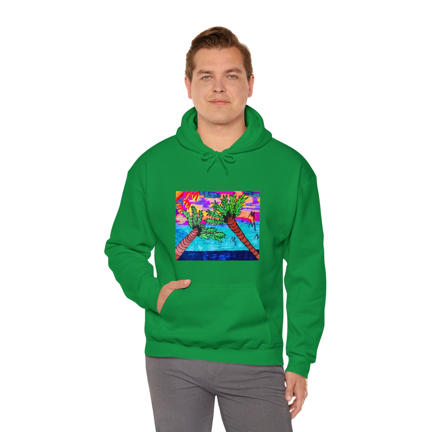 PALM TREES & VITAMIN SEA Heavy Blend™ Hooded Sweatshirt