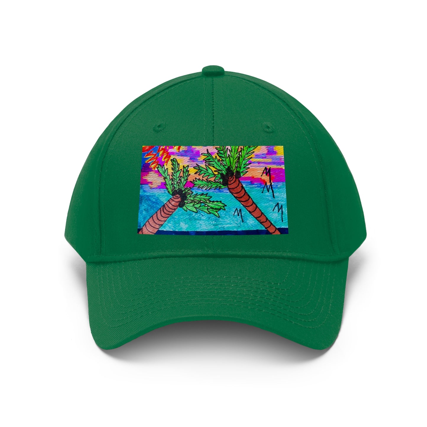 Palm Trees & Vitamin Sea Unisex Twill Hat