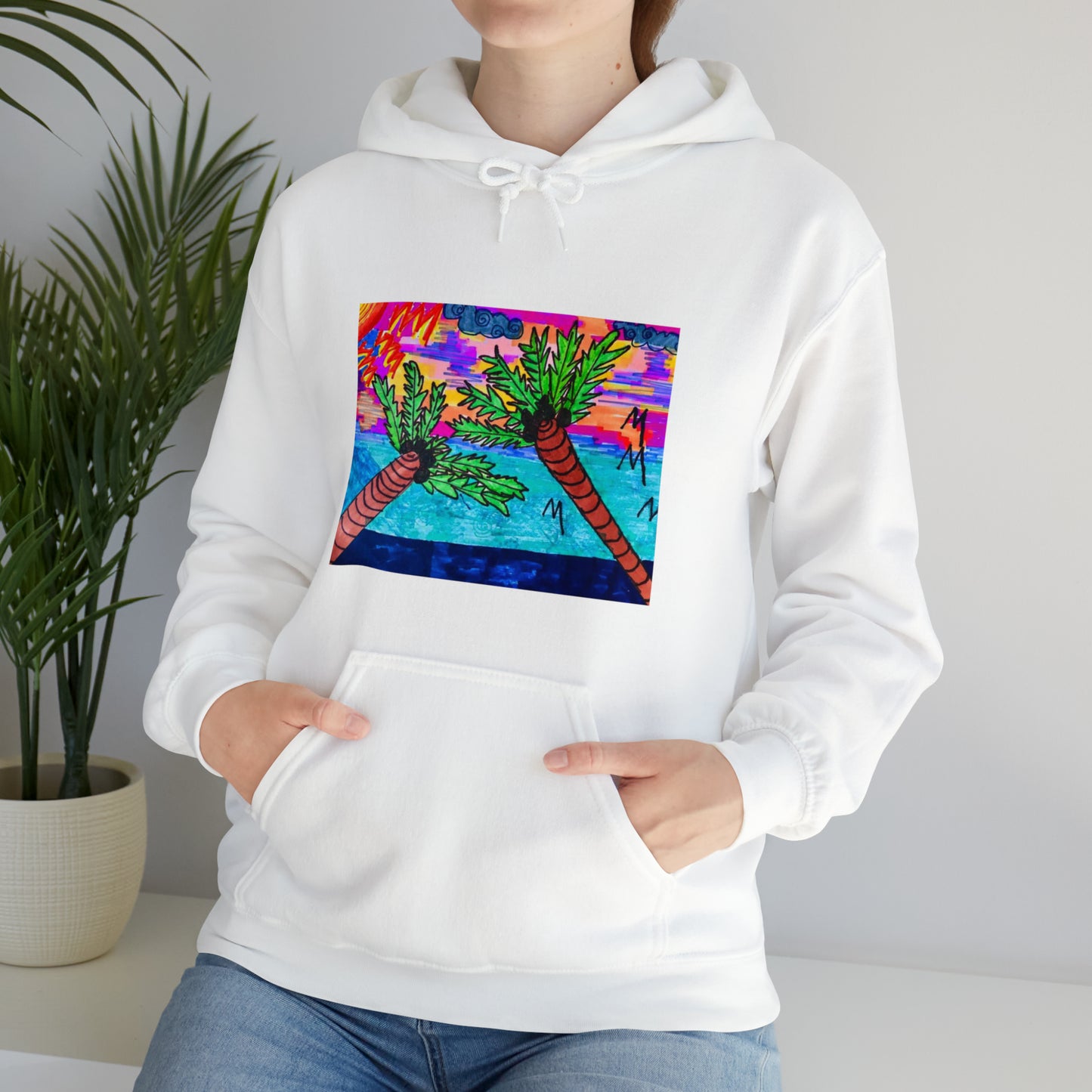 PALM TREES & VITAMIN SEA Heavy Blend™ Hooded Sweatshirt