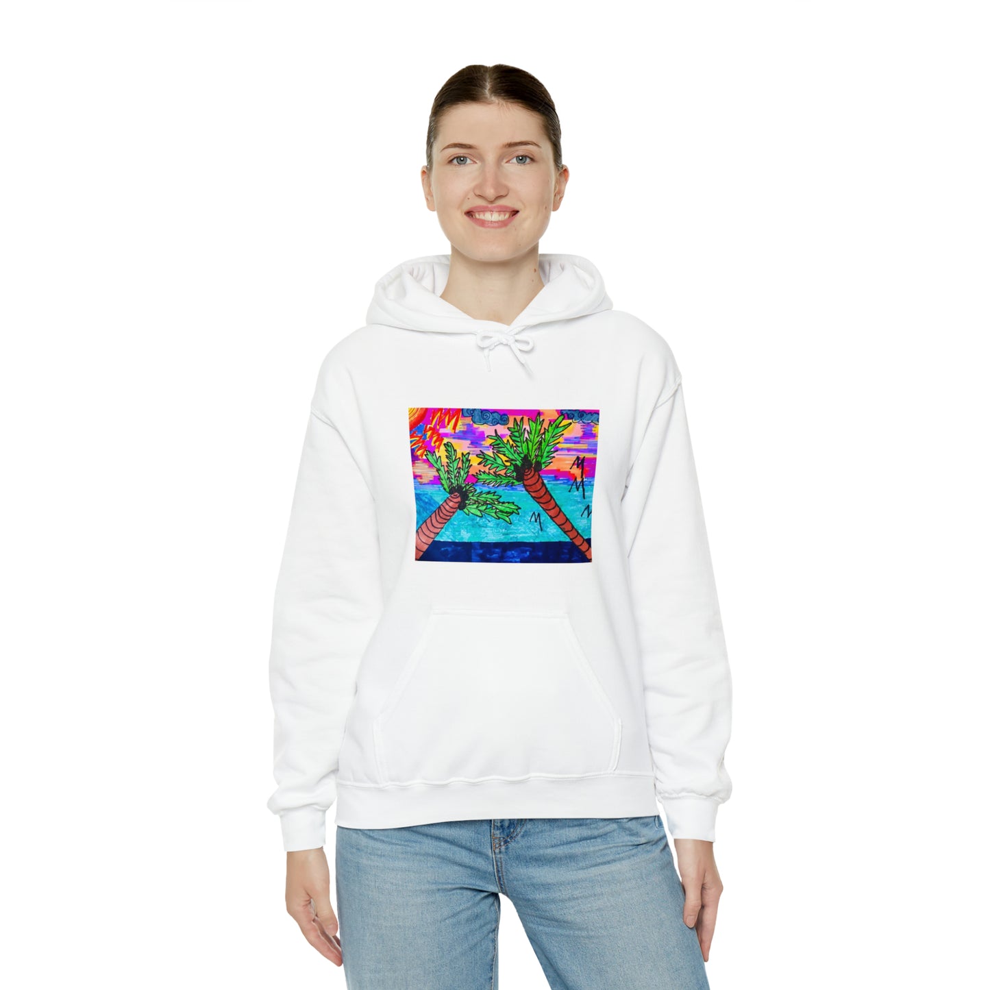 PALM TREES & VITAMIN SEA Heavy Blend™ Hooded Sweatshirt