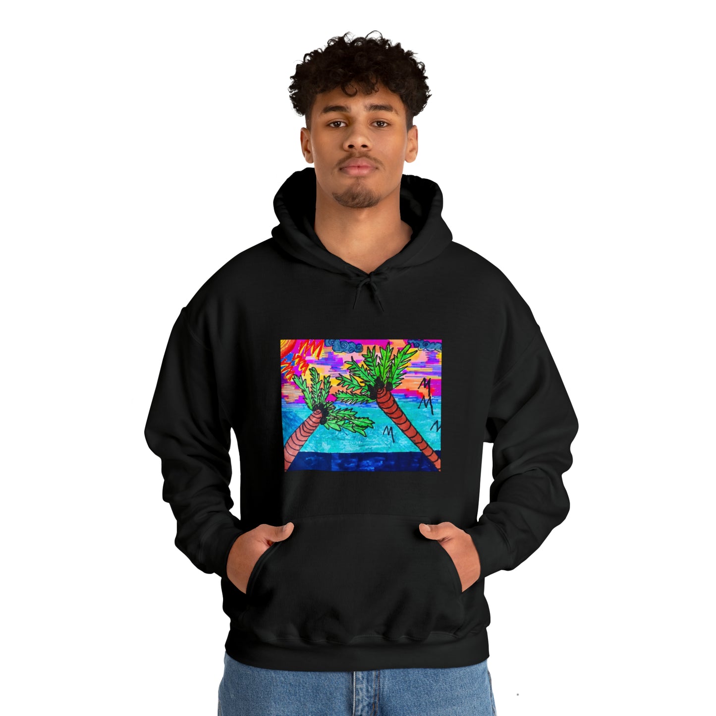 PALM TREES & VITAMIN SEA Heavy Blend™ Hooded Sweatshirt