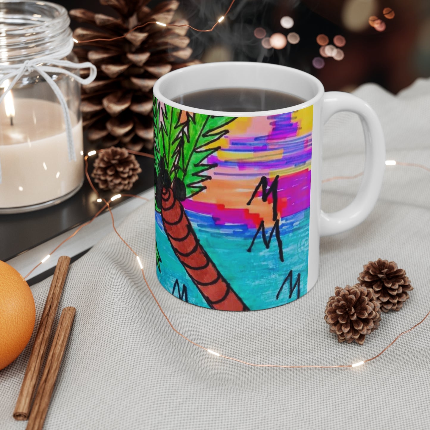 PALM TREES & VITAMINS SEA MUG 11oz