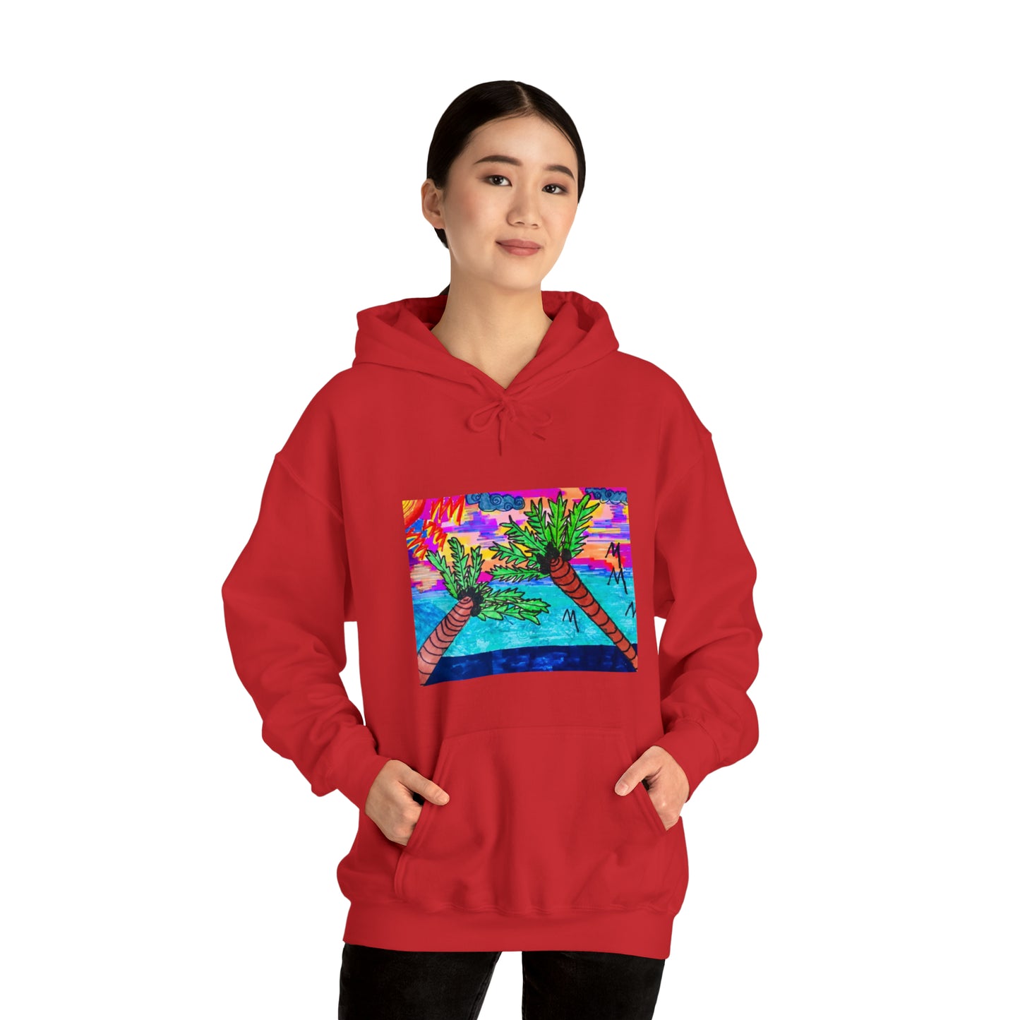 PALM TREES & VITAMIN SEA Heavy Blend™ Hooded Sweatshirt