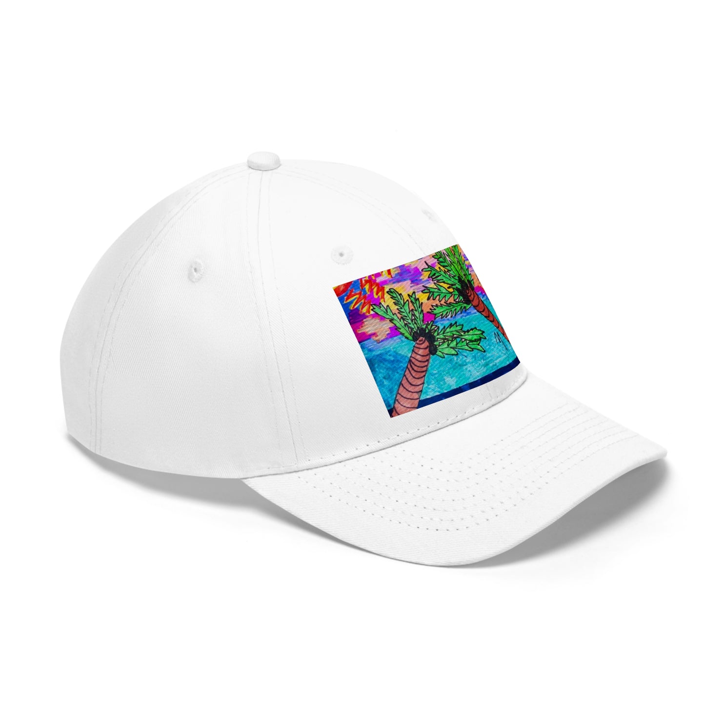 Palm Trees & Vitamin Sea Unisex Twill Hat