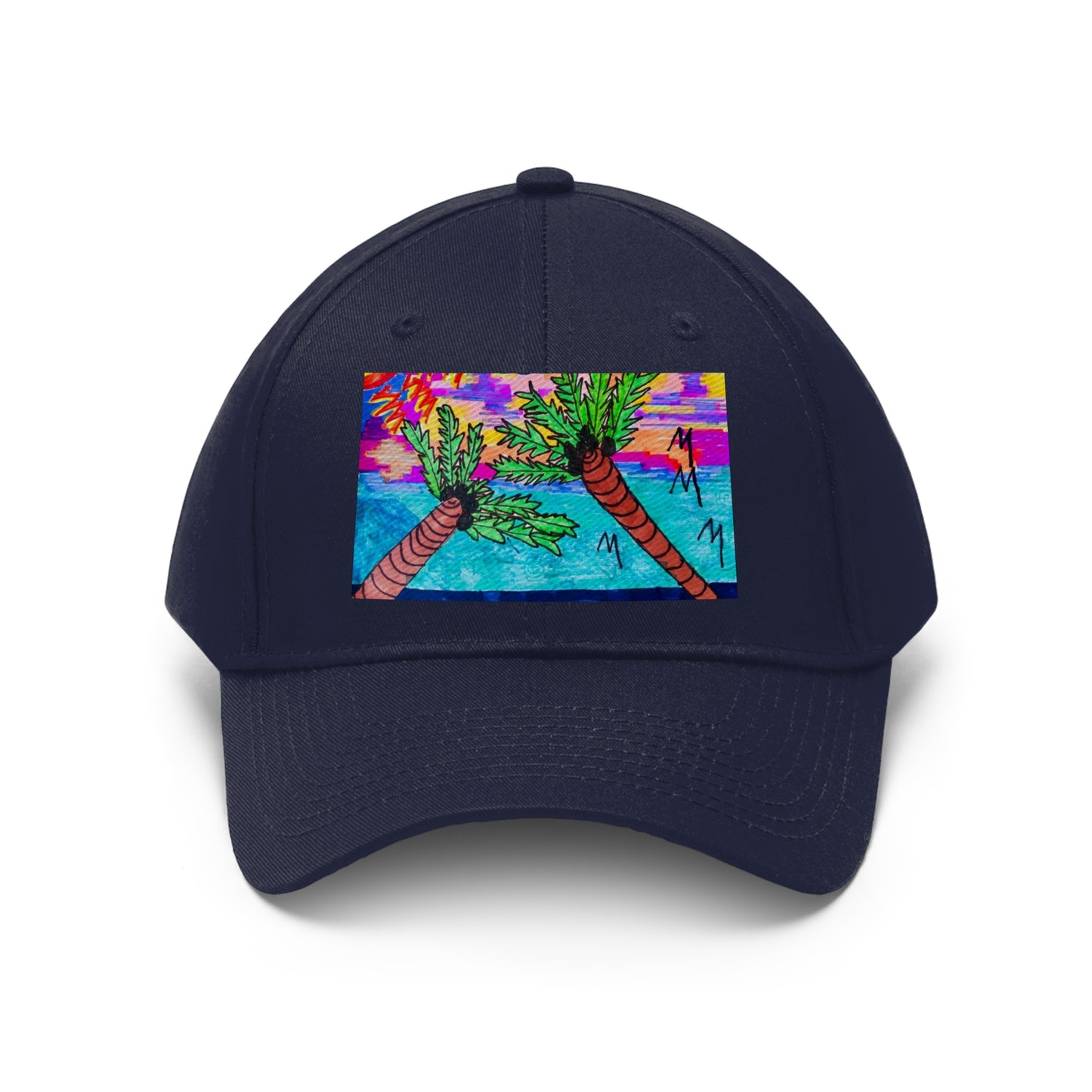 Palm Trees & Vitamin Sea Unisex Twill Hat