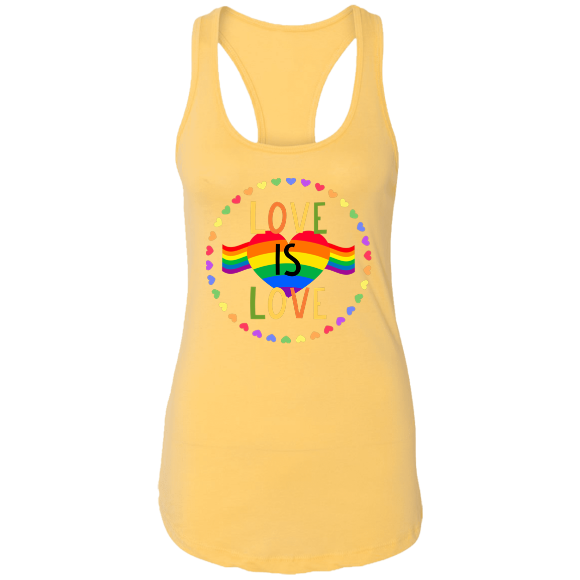 LOVE IS LOVE Ladies Racerback Tank