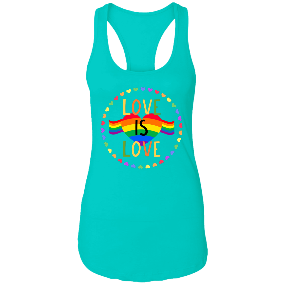 LOVE IS LOVE Ladies Racerback Tank