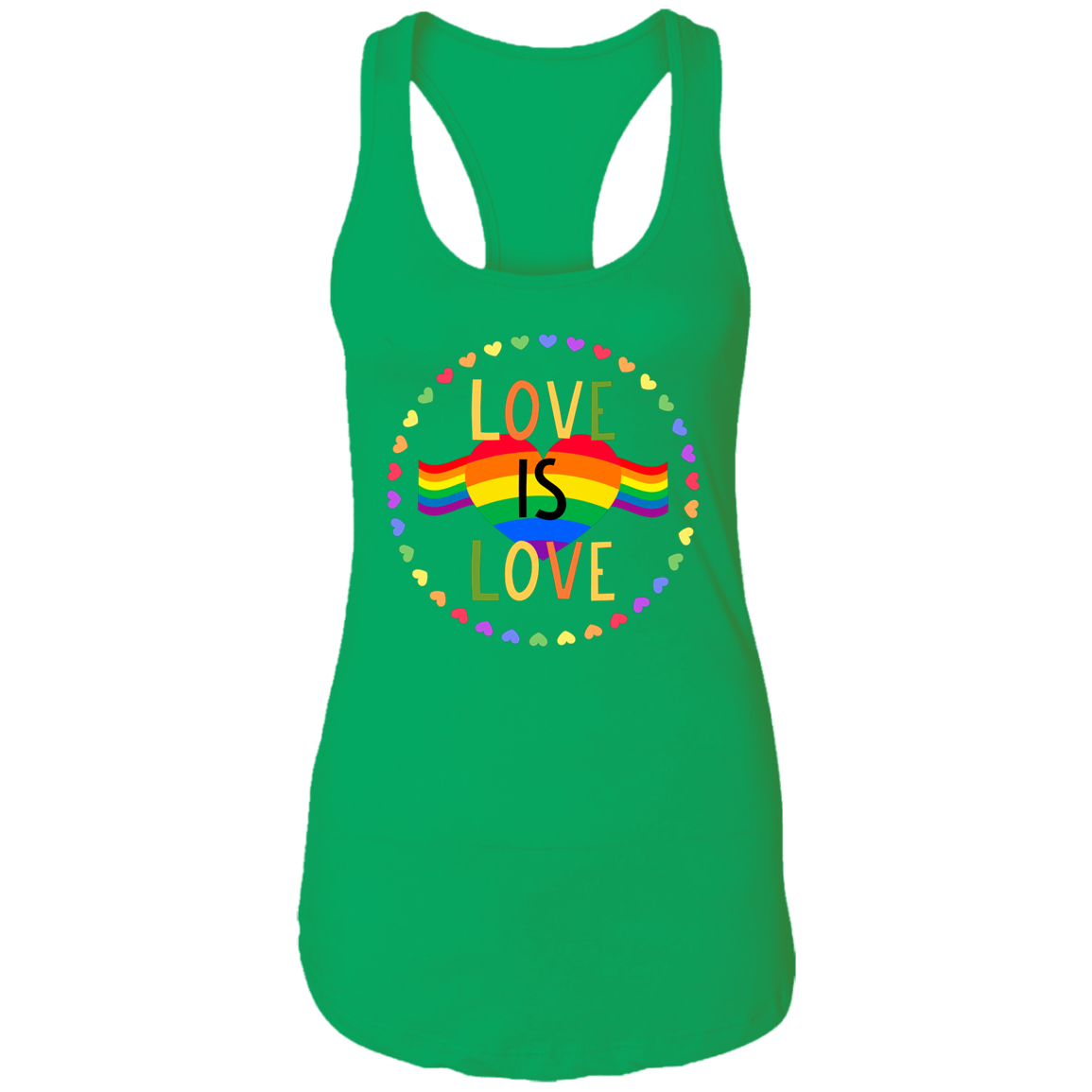 LOVE IS LOVE Ladies Racerback Tank