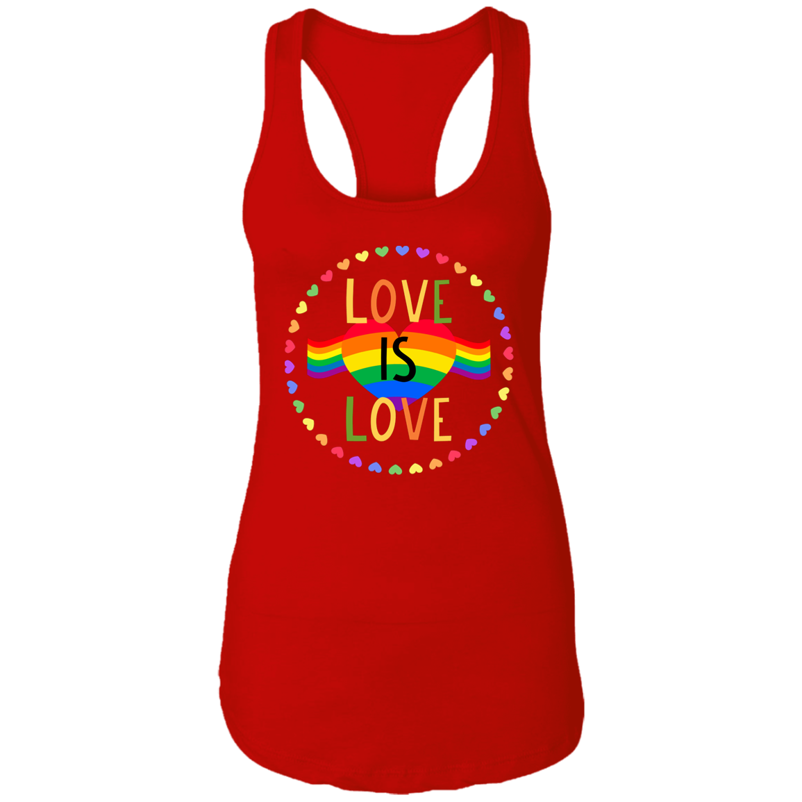 LOVE IS LOVE Ladies Racerback Tank